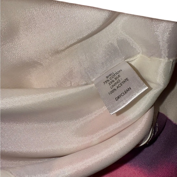 LOFT Multicolor Pink Red Purple Floral Mini Skirt Size 12 - Picture 6 of 6